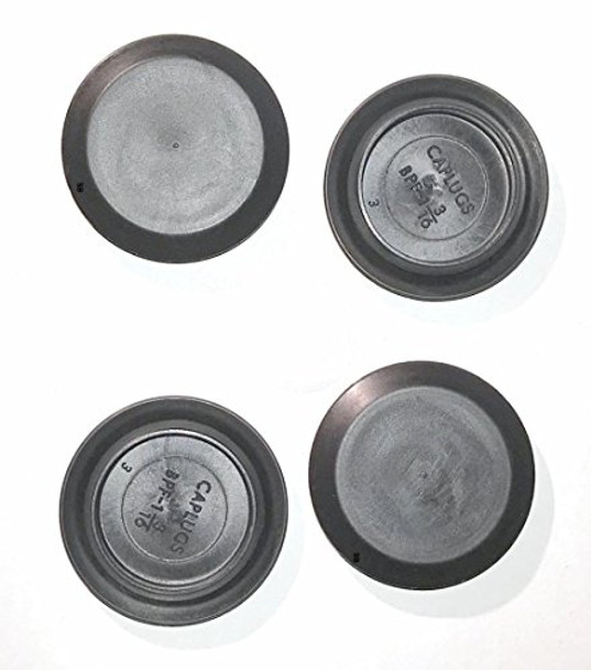 (Pack of 10) 1-3/16" (30 mm) - Flush Mount Black Plastic Body and Sheet Metal Hole Plugs