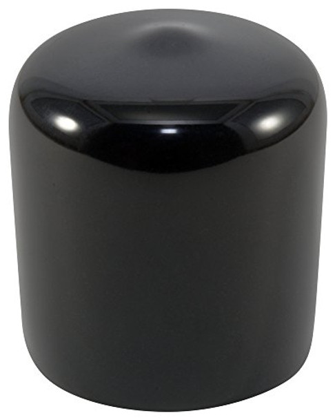 Caplugs 99190221 Plastic Round Cap VC-1250-16, Vinyl, Cap ID 1.250" Length 1.000", Black PACK OF (200)