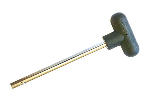 Pin, Tensile - 3/8 Diameter | 4-1/4 Locking Space || Black T Handle Hard Plastic Knob | Universal Fitness Equipment Weight Stack Replacement SELECTOR KEY - || DETENT Hitch PINS | Chrome Plated Steel