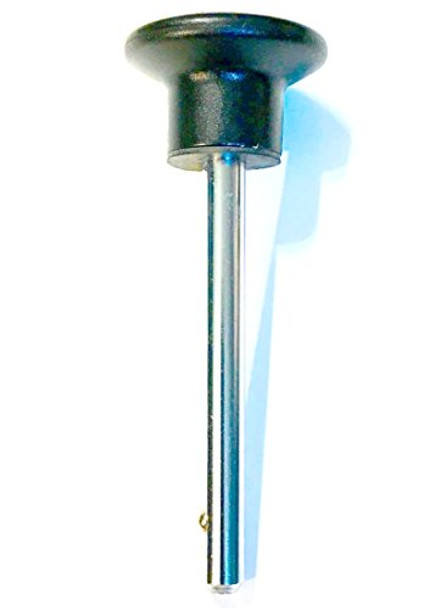 SBD's Quick Release Pin Tensile, 3/8" Dia, 3-3/4" Grip Length/Locking Space || Chrome Plated Steel Shaft, Polypropylene Black Knob Handle || Fitness Eqpt Weight Stack pins | by SBD