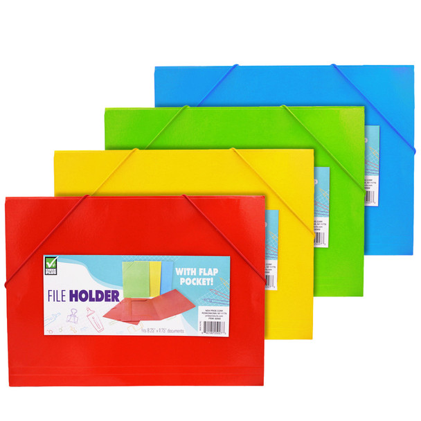 CHECK PLUS FILE HOLDER 1 CT FOR A4 PAPER ASSORTED COLORS