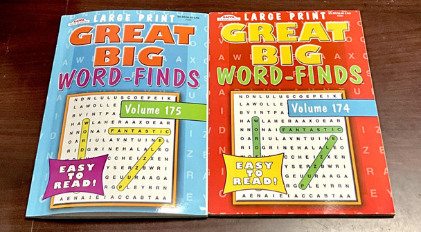 Kappa Large Print Great Big Word-Finds VL 174&175 2VRTY (6PK)