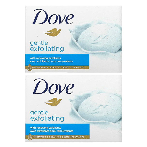 DOVE EXFOLIATING BAR SOAP 135 G / 4.75 OZ 6Pk