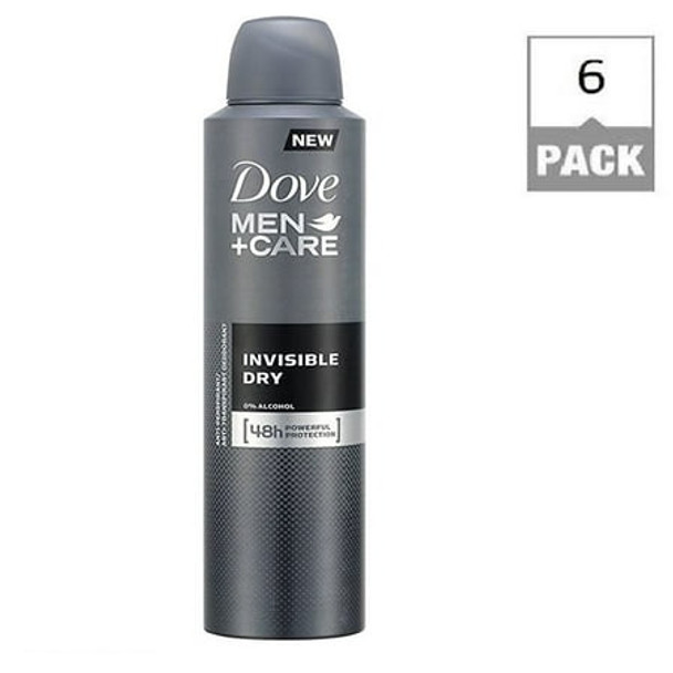 DOVE DEODORANT SPRAY 250 ML / 8.4 OZ MEN+CARE INVISIBLE DRY