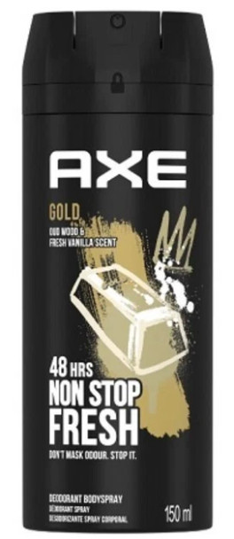 AXE DEODORANT SPRAY (SA) 150 ML GOLD OUD PK6