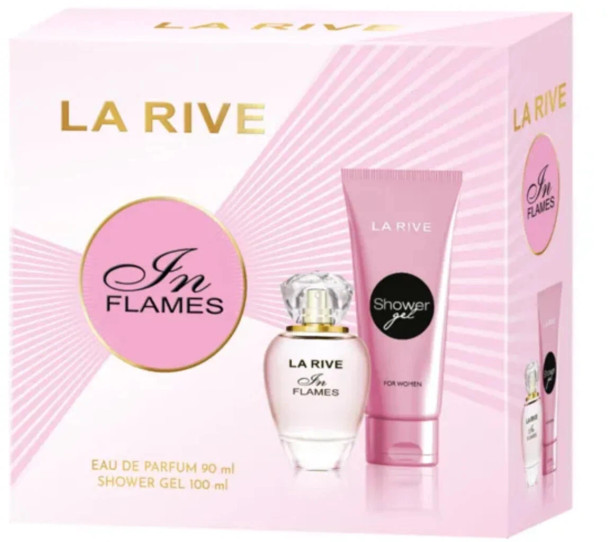 LA RIVE IN FLAMES EDP Spray 90ML & 100Ml Shower gel Gift Set