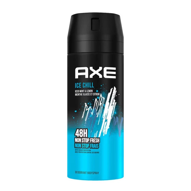 Axe Deodorant Body Spray - Ice Chill - Frozen Lemon & Eucalyptus - Net Wt. 4 OZ (113 g) Per Can - PK6