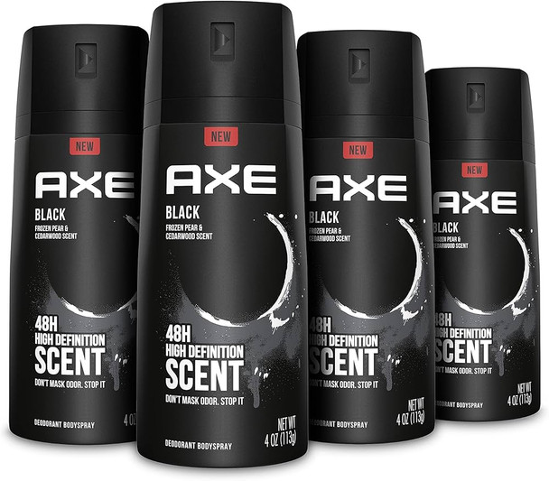 Axe Black Long Lasting Deodorant Spray, Frozen & Cedarwood, 150ML
