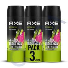 Axe Premium Fragrance Collection Body Spray, 72H DUAL PROTECTION EPIC FRESH PK3