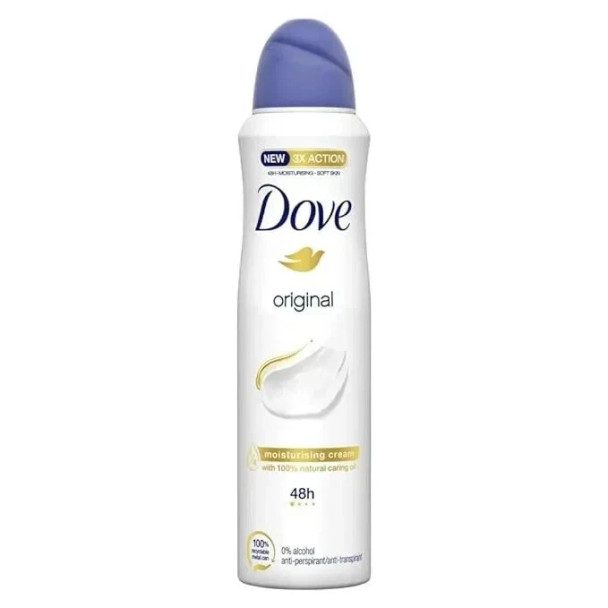 DOVE DEODORANT SPRAY 150 ML ORIGINAL VEGAN PK4