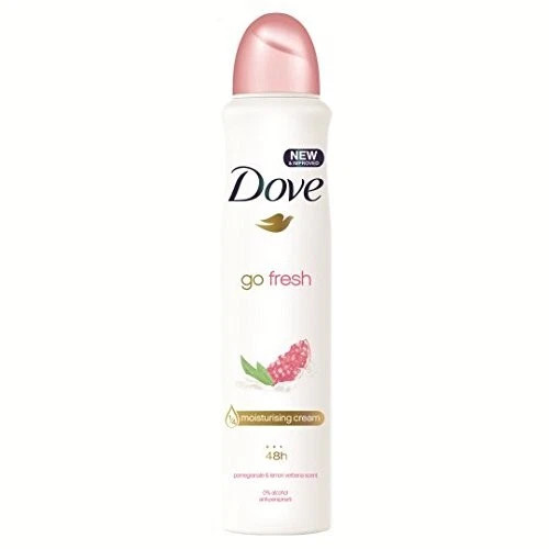  DOVE DEODORANT SPRAY 250 ML / 8.45 OZ POMEGRANATE & LEMON PK4