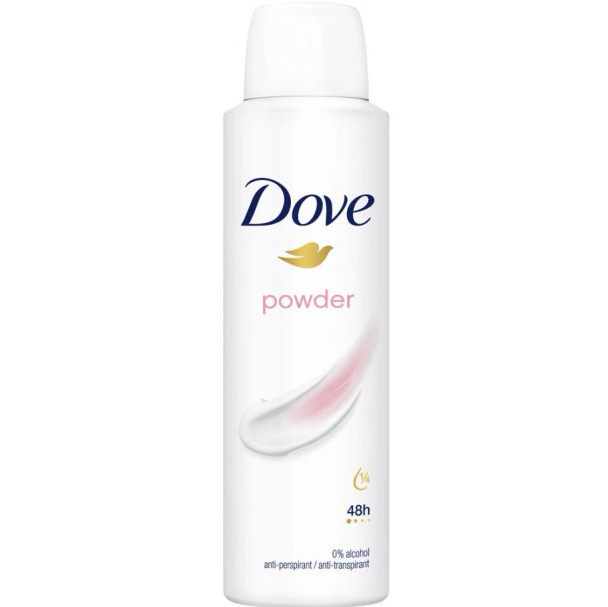 DOVE DEODORANT SPRAY 150 ML / 5.07 OZ POWDER SOFT PK2
