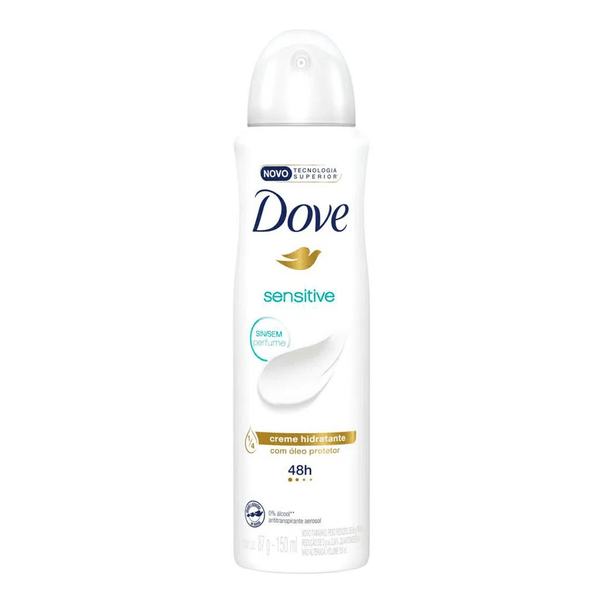 Dove Sensitive Deodorant 150ml Pack of 6
