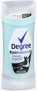 Degree Motion Sense Pure Clean Ultra clear B&W Stick 1.7 oz