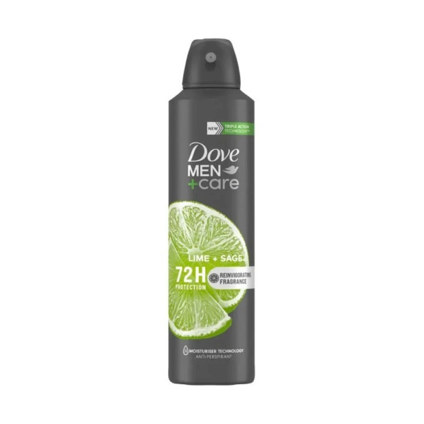 DOVE LIME & SAGE MEN+CARE 72 HOURS DEODORANT SPRAY  150 ML / 5.07 OZ