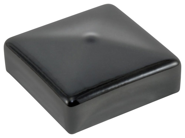 SBD's VSC-2000-16 VSC Series, Black Vinyl Square Cap, Protective Closures, Finishing, Square Tubing, Durable, Flexible, Temp Resistant, Easy Removal, 2.000" W x 1.000" H, Pack of 16