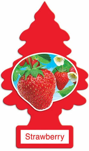LITTLE TREES STRAWBERRY Air Freshener | Hanging Paper Tree for Home or Car | Classic | NEW & POPULAR Scent'S