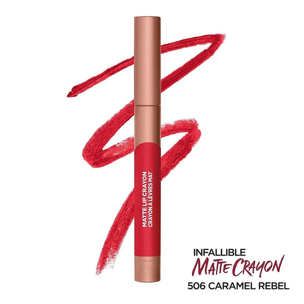 PK OF 2 - L'Oreal Les Caramels Infallible Les Crayons # 506 CARAMEL REBEL 0.04oz