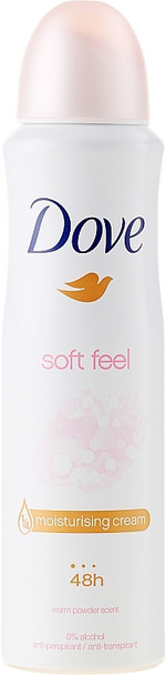 DOVE SOFT FEEL DEO DORANT SPRAY 150 ML / 5.07 OZ