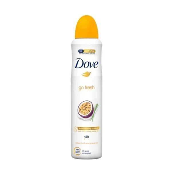 DOVE DEODORANT SPRAY 250 ML / 8.45 OZ PASSION FRUIT SCENT