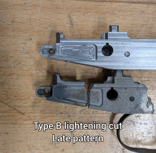 Type B lightening cut, late pattern