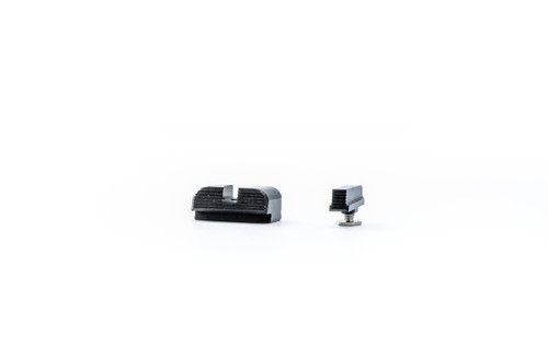 Standard height steel sights for Glock — black nitride finish