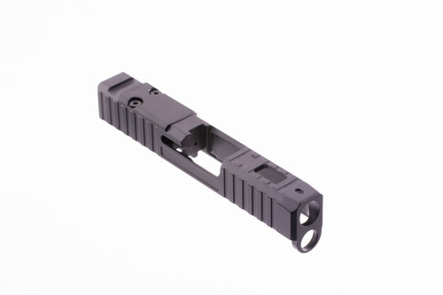 Desert Cat GLADIUS stripped slide for Glock 43/43X — rear view