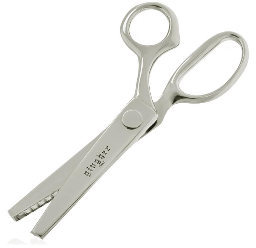 Gingher 7-1/2" Nickel-Plated Pinking Shears