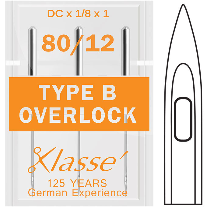 Klasse Overlock Type B 8012 Needles FREE Shipping