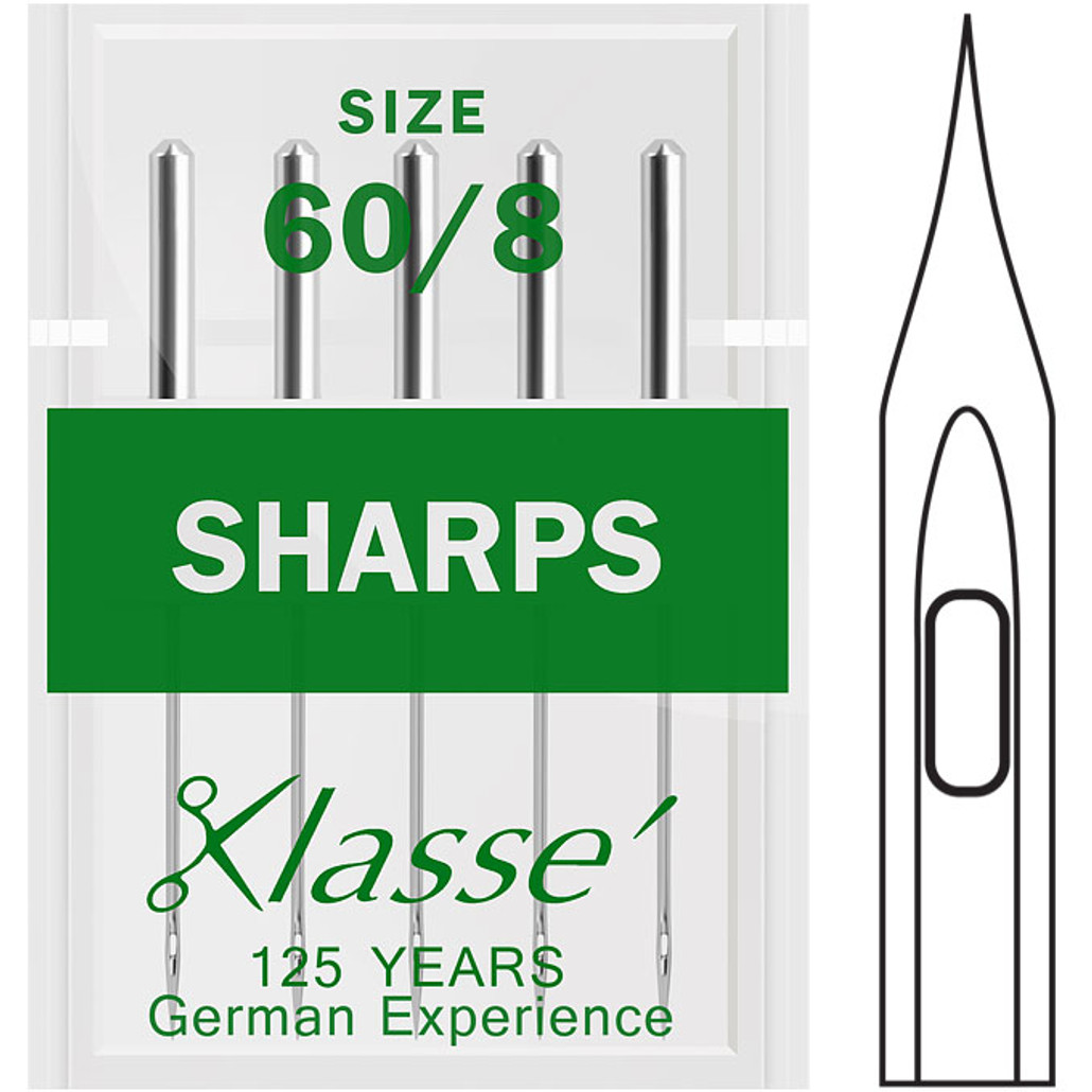 Klasse Sharps 60-8 Sewing Needles