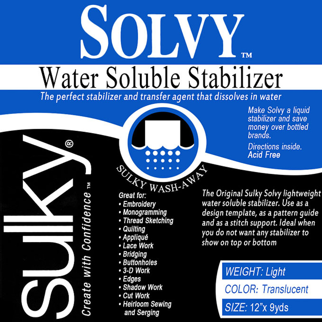Sulky Solvy Stabilizer 12 in X 9 yds