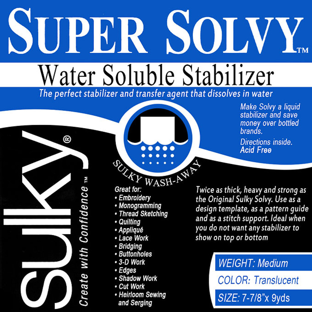 Sulky Light Weight Water Soluble Stabilizer