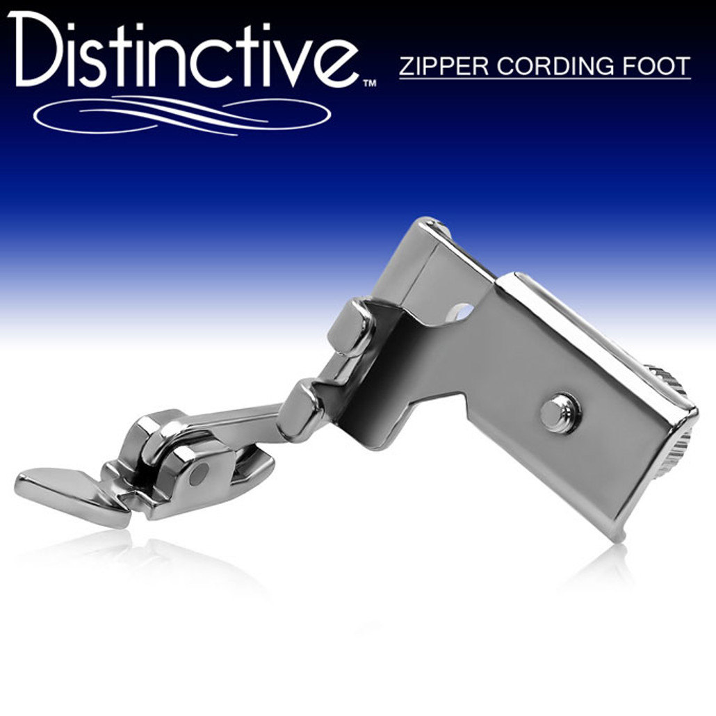 Distinctive Adjustable Zipper Piping/Cording Sewing Machine Presser Foot w/ Free Shipping