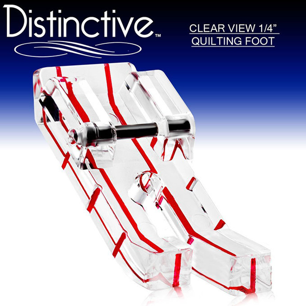 Distinctive Standard Clear 1-4” Quilting/Sewing Machine Presser Foot w/  Free Shipping