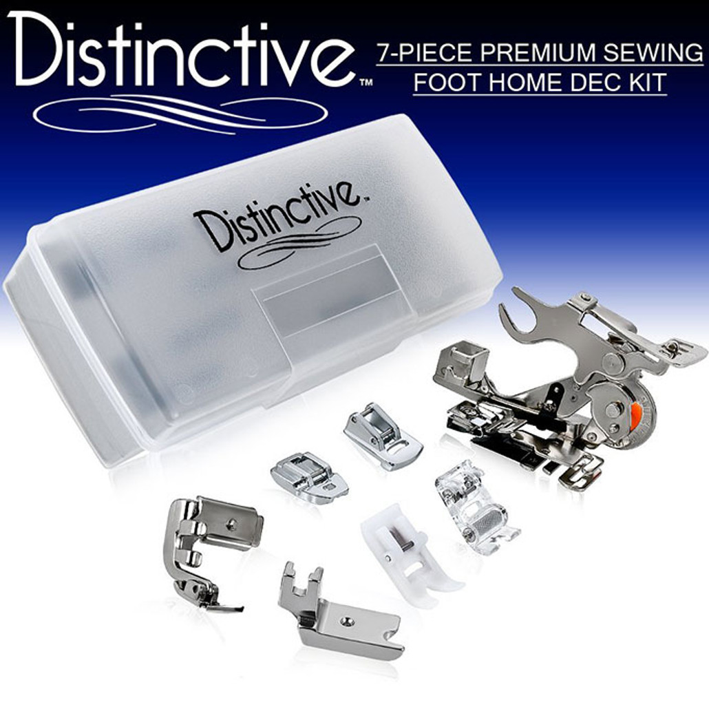 Distinctive 7-Piece Premium Sewing Foot Home Dec Package w/ Free Shipping