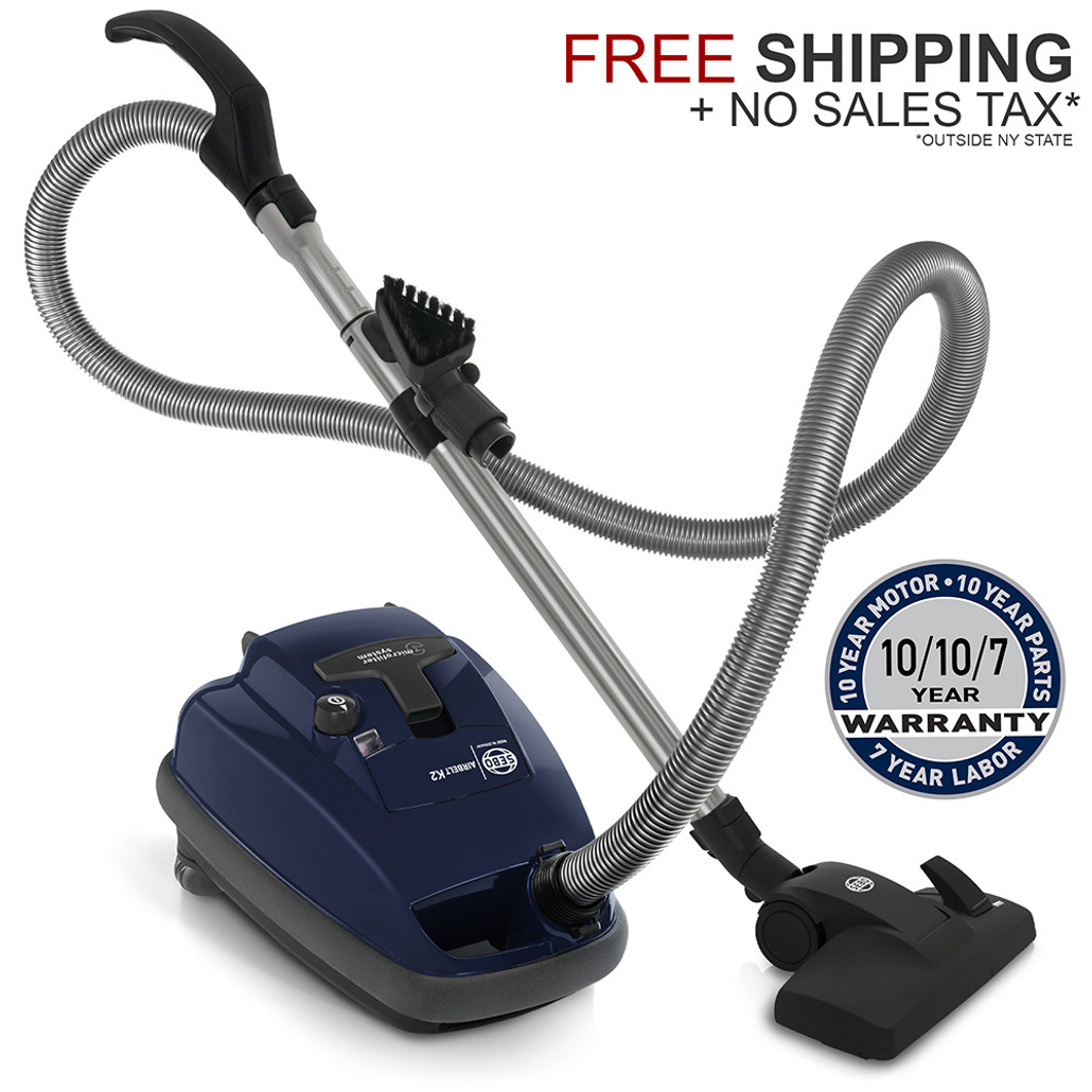 Sebo AIRBELT K2 Canister Vacuum Cleaner w/ Combination Nozzle and FREE Shipping!