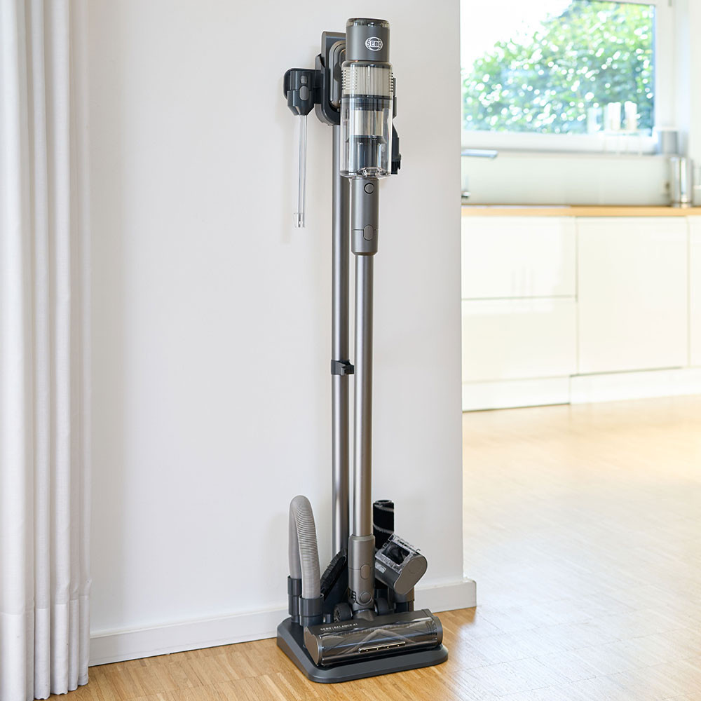 Sebo Balance A1 Cordless Lightweight Vacuum Cleaner with LED Display, Advanced Filtration, Electric Brush - Blue with FREE Shipping!