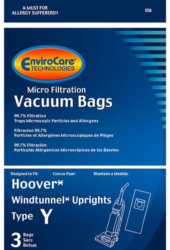 EnviroCare® Micro-Filtration Hoover WindTunnel Type Y Upright Vacuum Cleaner Bags