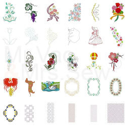 USB Flash Drive with 30 Designs and Stitch Composer Software