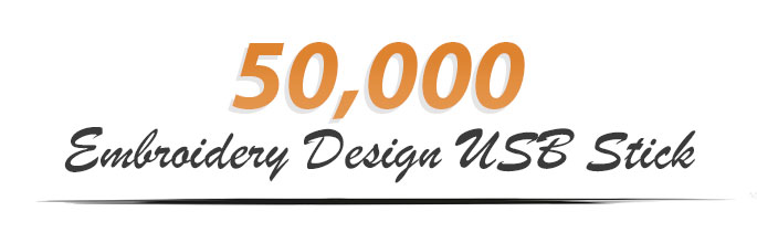 50,000 Embroidery Designs CD Collection