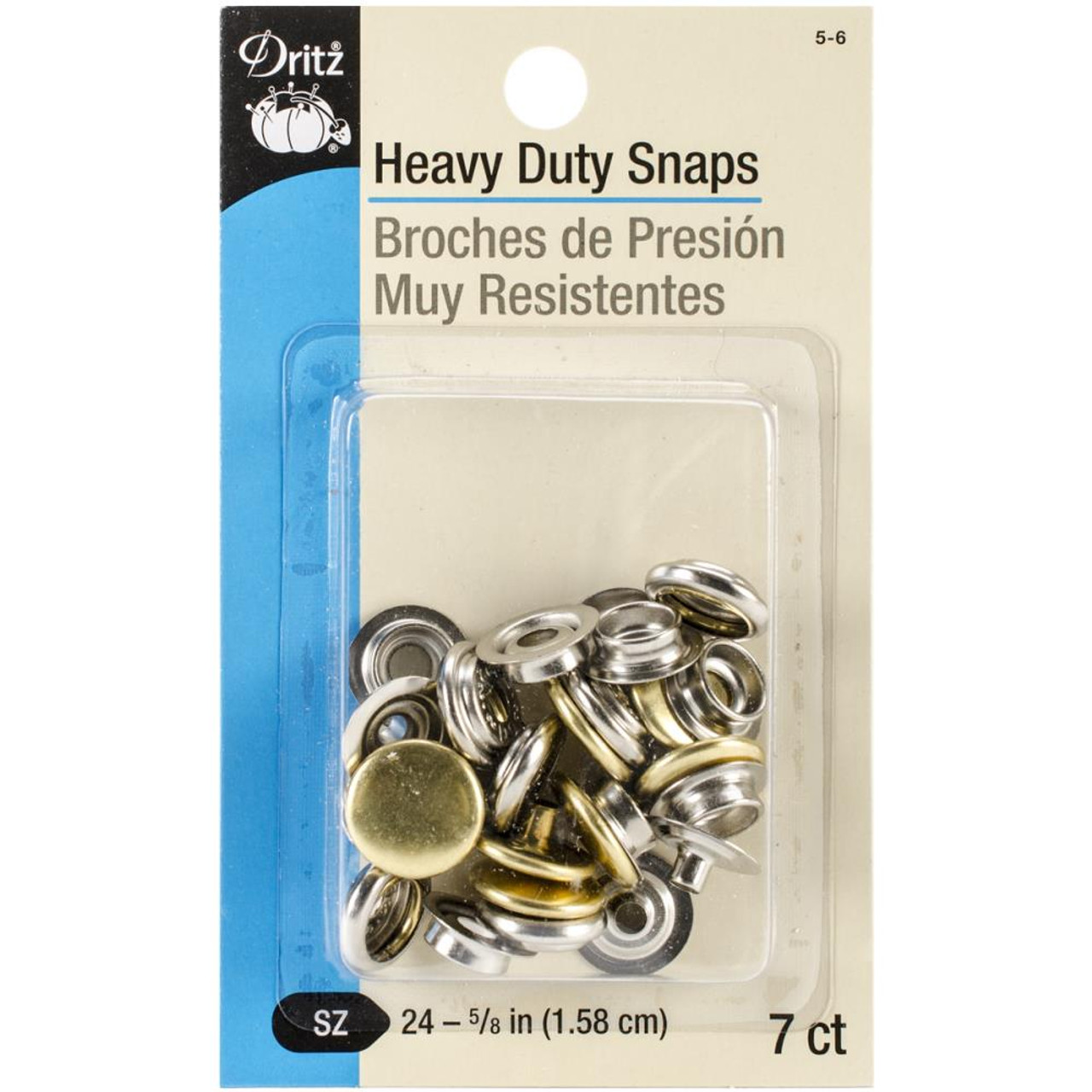 Dritz Snap Fasteners 7/Pkg Nickel.