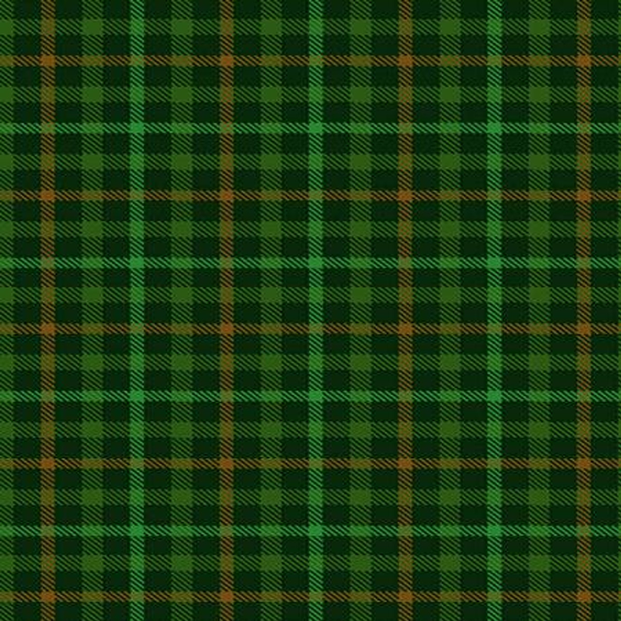 Talbot Plaid Green White Cotton Fabric