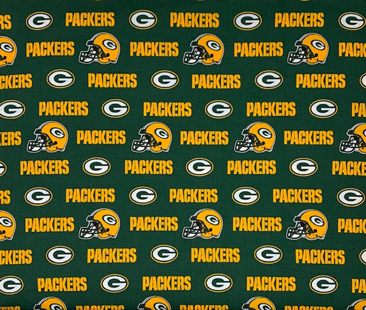 Fabric Traditions NFL Green Bay Packers Slogan Cotton Fabric