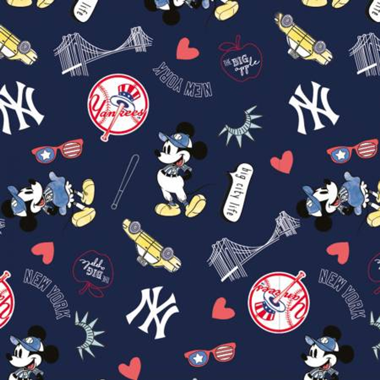 Dép MLB x Disney Mound Mickey Slipers LA Dodger 32SHHK01107I