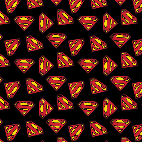 superman symbol black and red