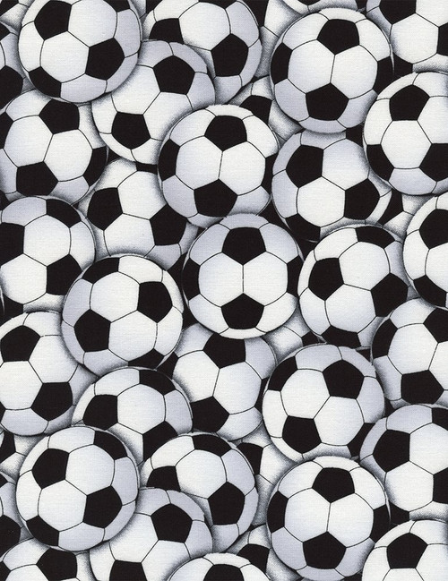 White Soccer Balls Packed
