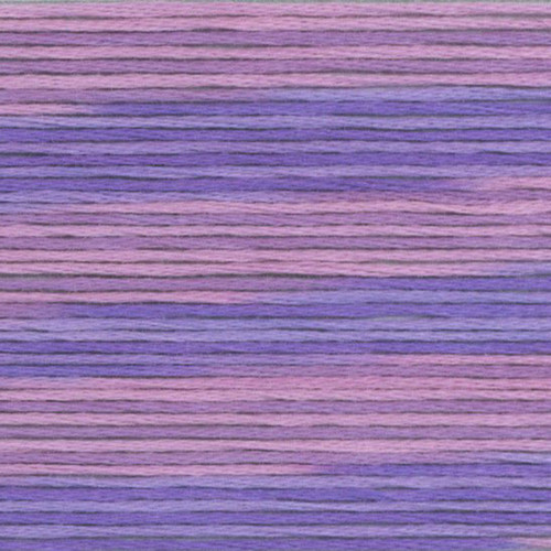 Purple Violet Cosmo Seasons Variegated Embroidery Floss