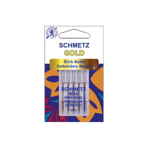 Schmetz Gold Stick-Nadel Embroidery 75/11