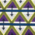 White Purple Yellow Blue Theme African Print