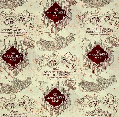 moony wormtail padfoot and prongs marauders map